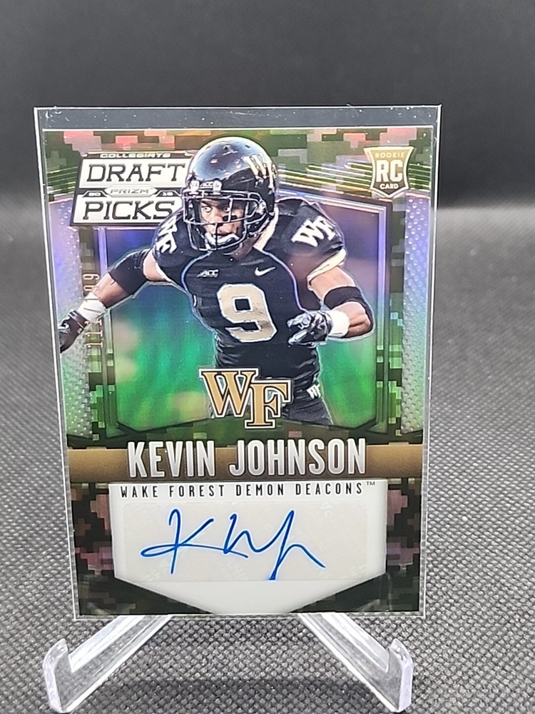 2015 Panini Prizm Collegiate Draft Picks - Camo Prizm Autographs #208 Kevin...