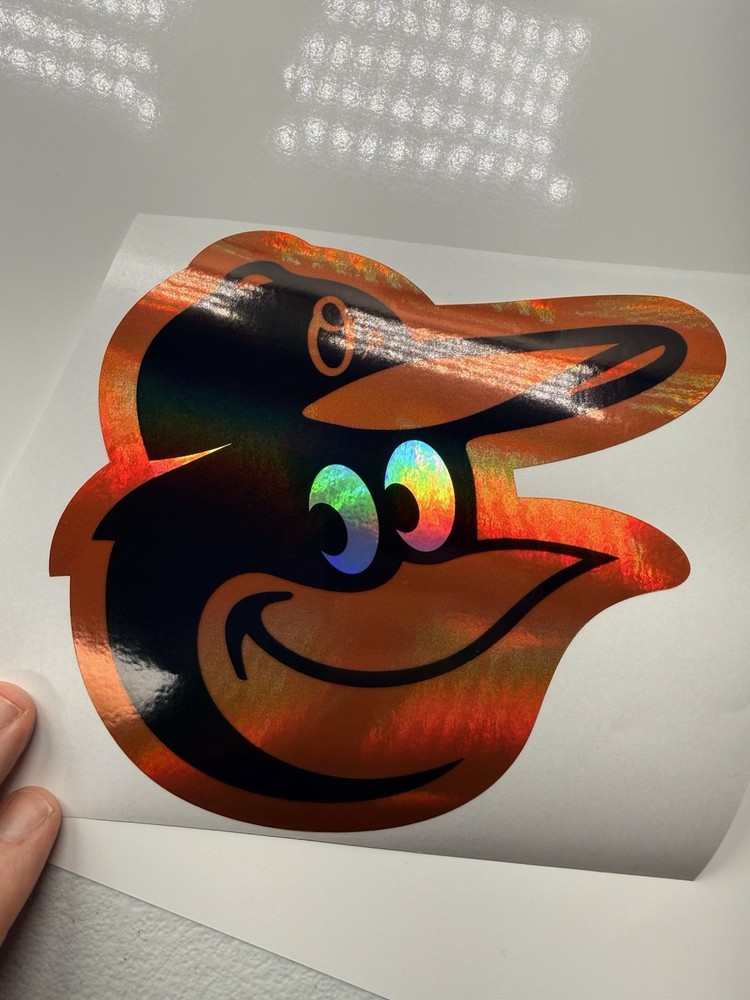 Baltimore Orioles Holographic Vinyl Decal