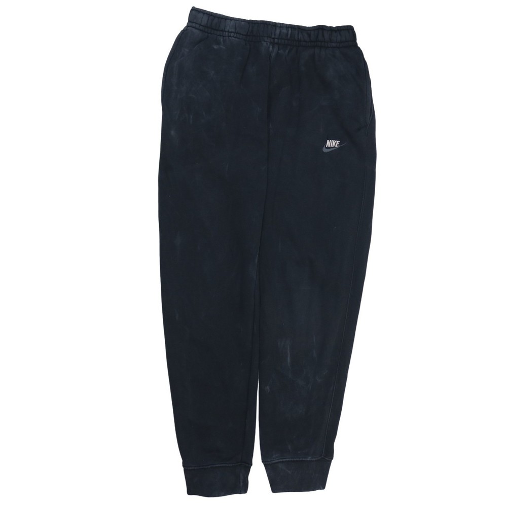 Nike Mens Joggers Black Nylon Fleece Elastic Waist Tapered Gym Running Pants M