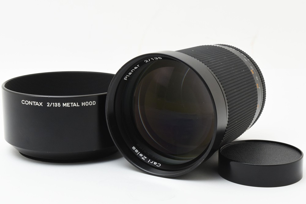 Mint Contax Carl Zeiss Planar 135mm f/2 MMG 60th Anniversary C/Y Mount Lens Japan