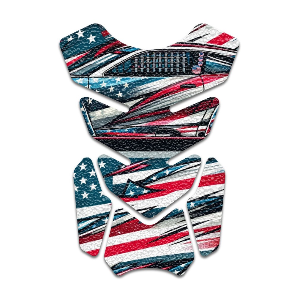 Patriotic Bike Tank Protector Non-Slip Gas Tank Grip Tank Pad Shield