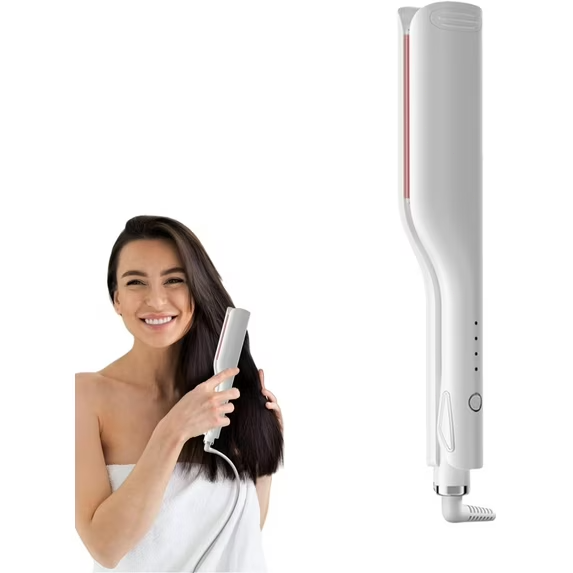 Hair Crimper for Women | Curling Iron Wand Hair Crimper 4 Temps for Home Salon