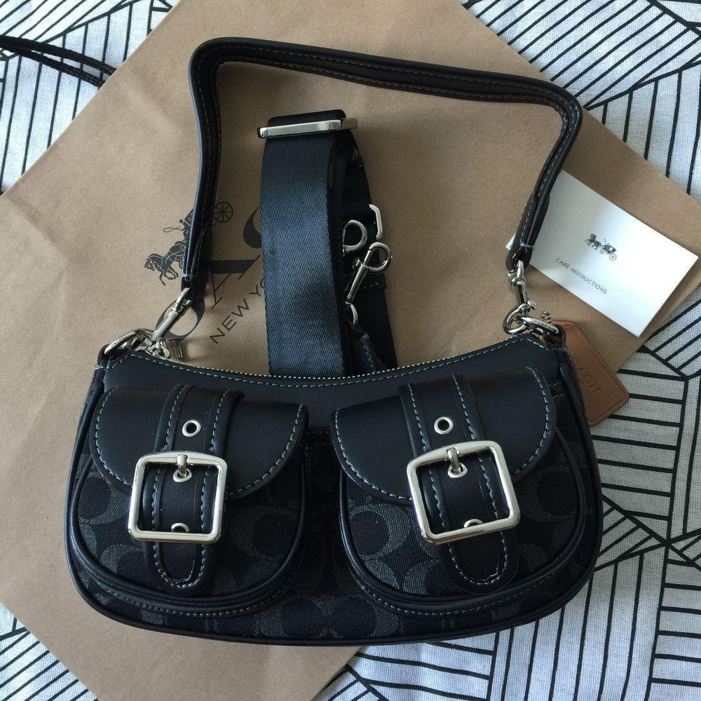 Denim black CQ184 Crossbody New