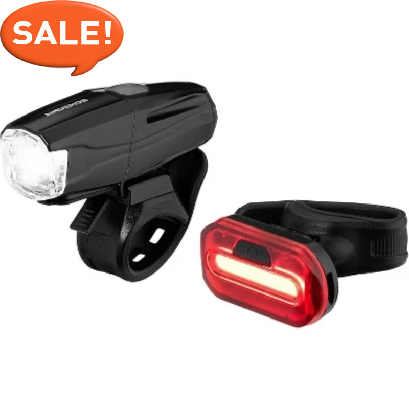 Schwinn 500 Lumen Bike Light Set with Black Mount Fast Shipping