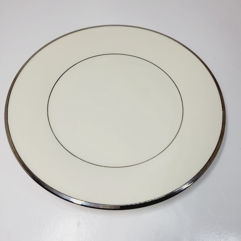 Lenox Solitaire Platinum Trim Elegant Dinner Plate