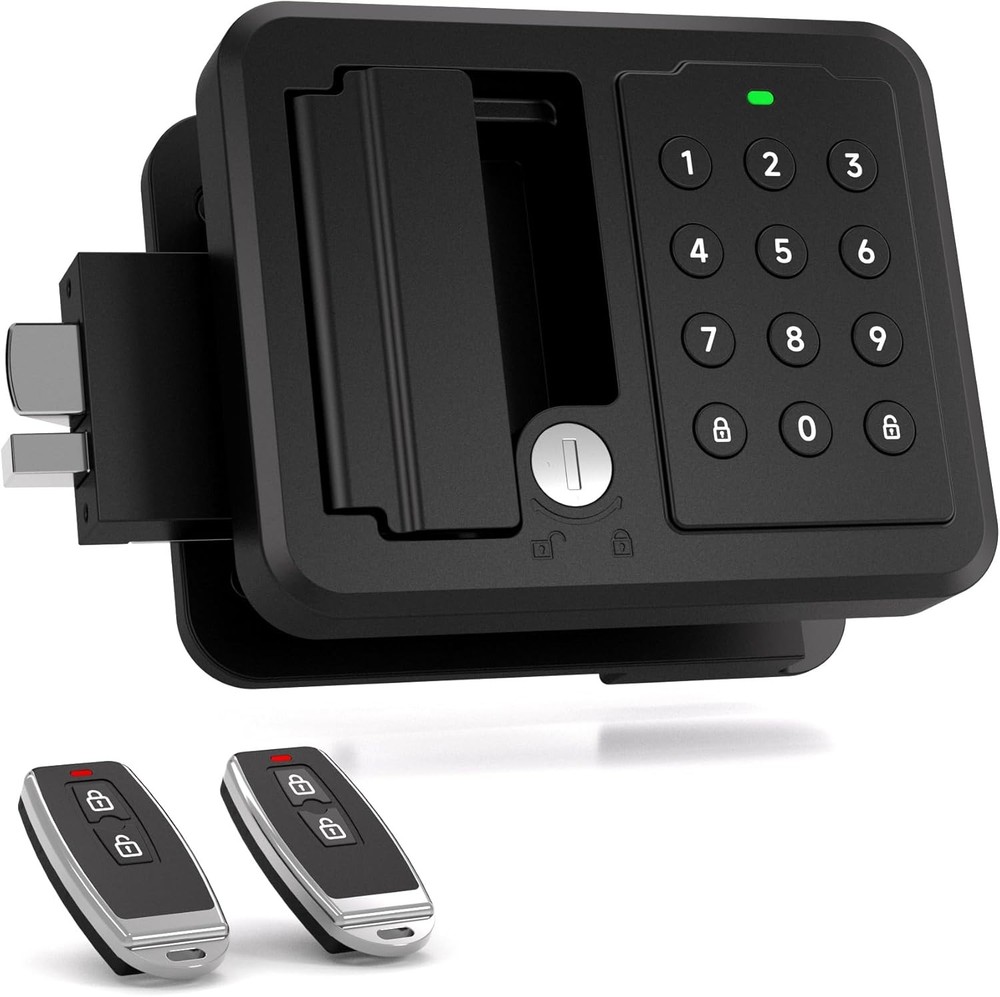 Keyless Entry RV Door Lock with Keypad & Remote, Heavy Duty Camper Door Lock Rep