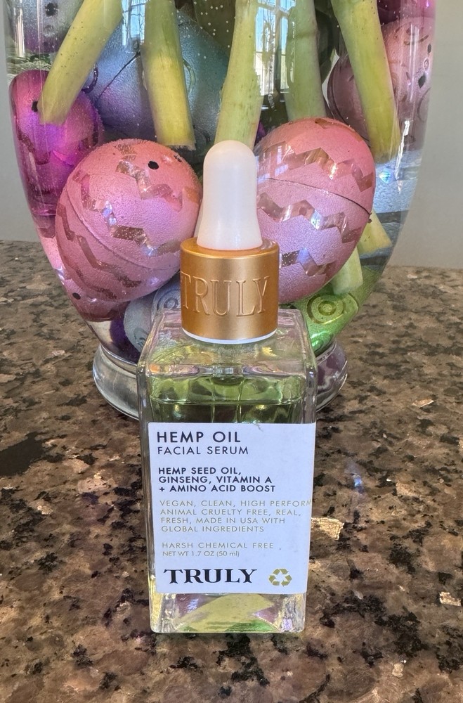 Truly Hemp Oil Facial Serum with Ginseng and Amino Acids 1.7oz VGUC
