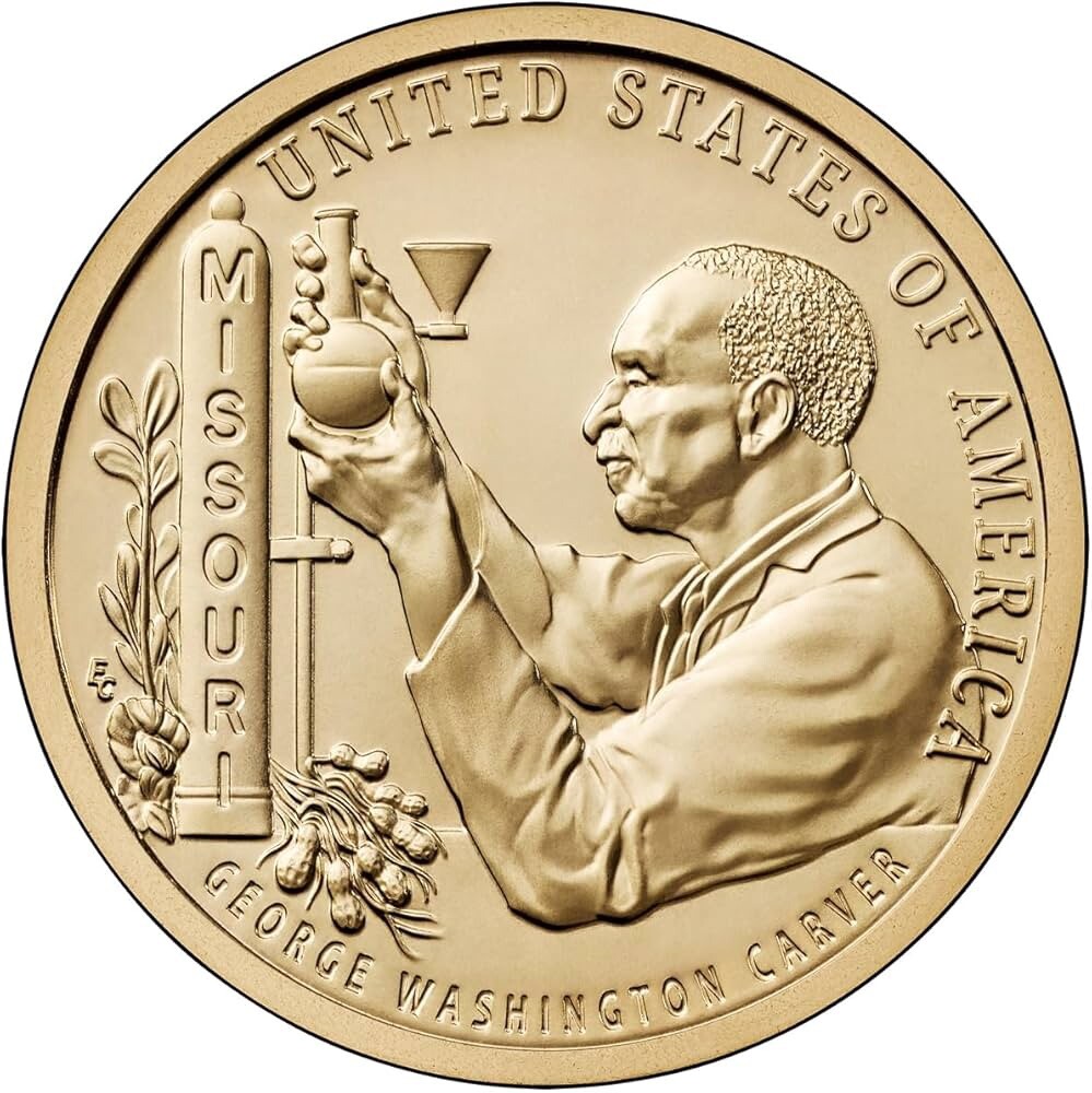 2024-P American Innovation Dollar. Missouri. George Washington Carver. UNC BU.