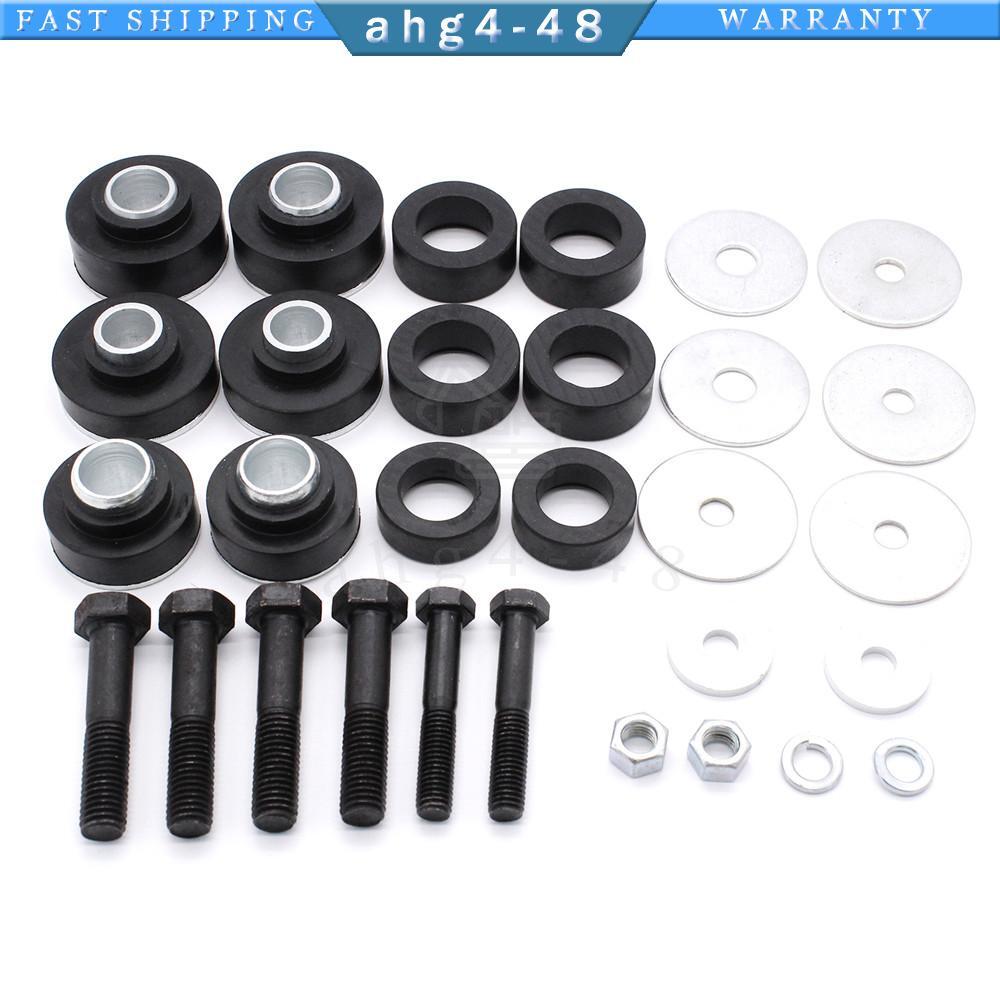Body Mount Bushing Kit + Hardware Bushings Subframe Bolts Washers For Chevr New