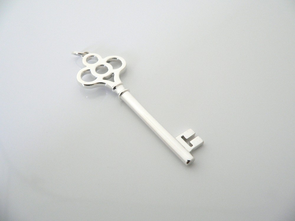 Tiffany & Co Corona Llave Colgante Dije Grande 4 Collar Pulsera Amor Regalo T Co