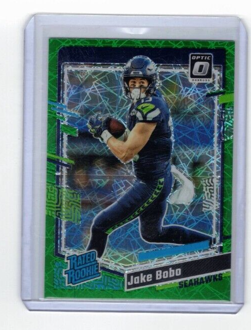 2023 Panini Donruss Optic - Rated Rookie Green Velocity Prizm #288 Jake Bobo