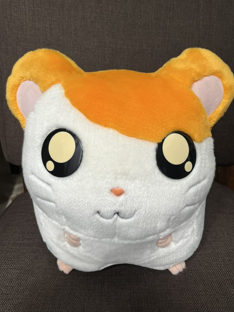 Vintage 2002 Hamtaro Orange Plush Stuffed Animal 10