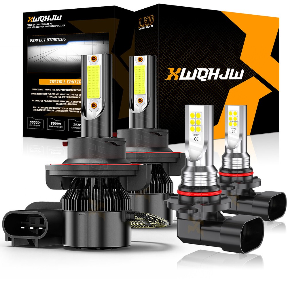 2007-2012 Dodge Caliber 6000K LED Headlight & Fog Light Bulb Combo Kit
