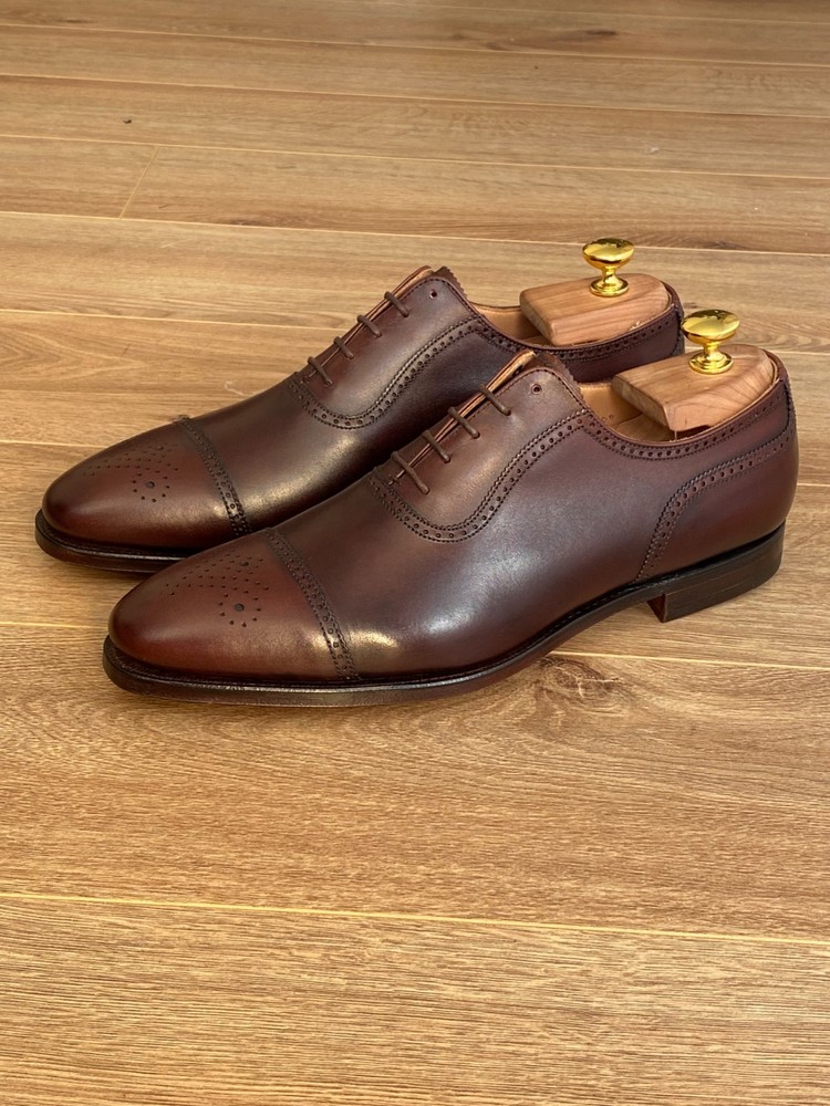 Crockett & Jones for Brooks Brothers Peal & Co Brown Captoe Oxfords US 10D