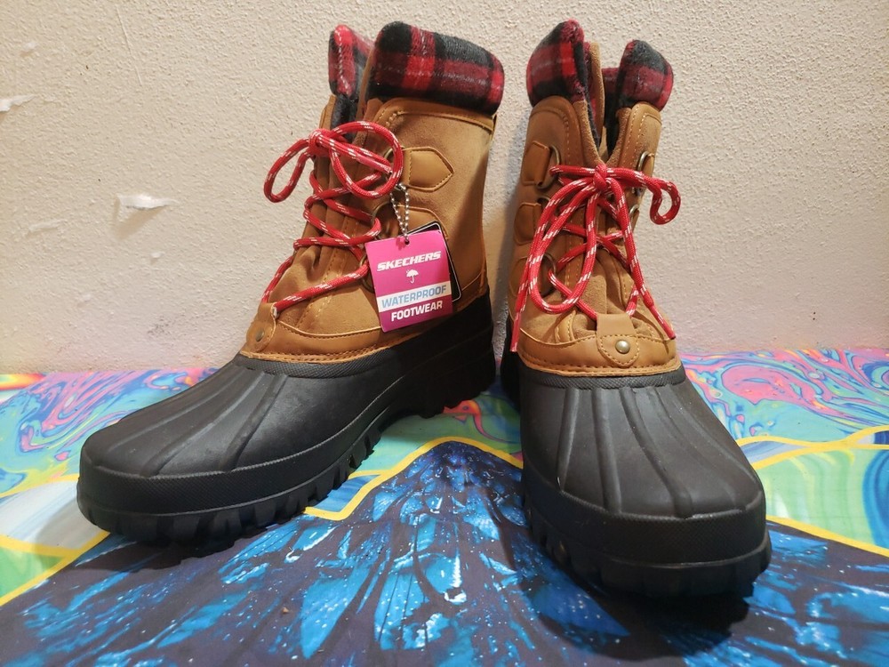 Skechers Mens Waterproof Cold Weather Boot Size 11 New With Tags No Box
