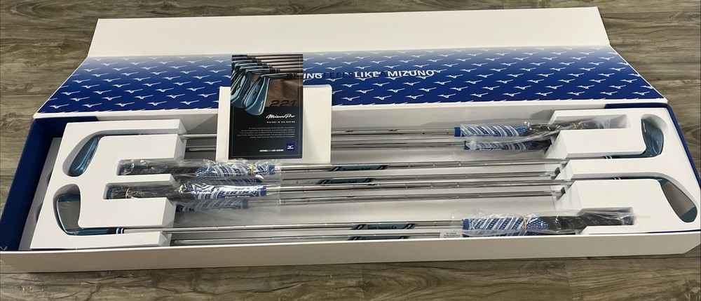 Mizuno Pro MP 221 3-PW Iron Set Limited Edition Blue IP S400 Dynamic Gold