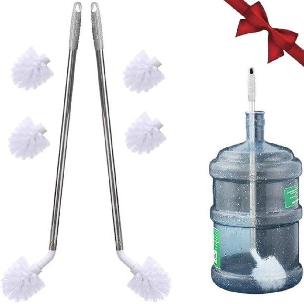 5 Gallon Water Jug Brush Cleaner with 28-Inch Handle for 3 & 5 Gallon Bottles