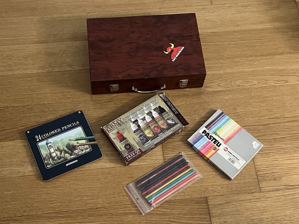 Vintage Art Supplies: Army Painter, Nexpro, Alphacolor, Pedigree, Oils/pastels