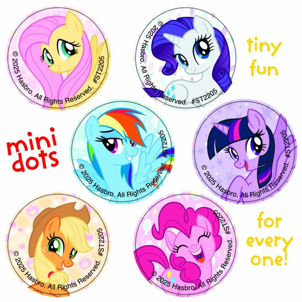 150 Mini My Little Pony Stickers, Each 7/8