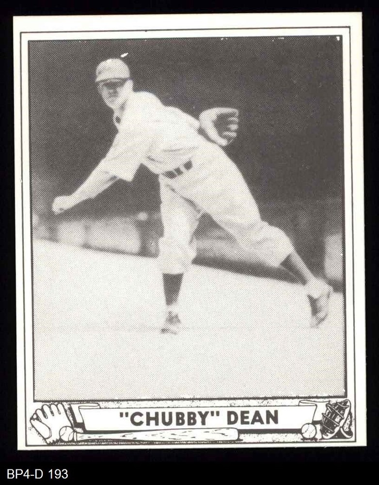 1940 Play Ball Reprint #193 Chubby Dean Athletics 8 - NM/MT