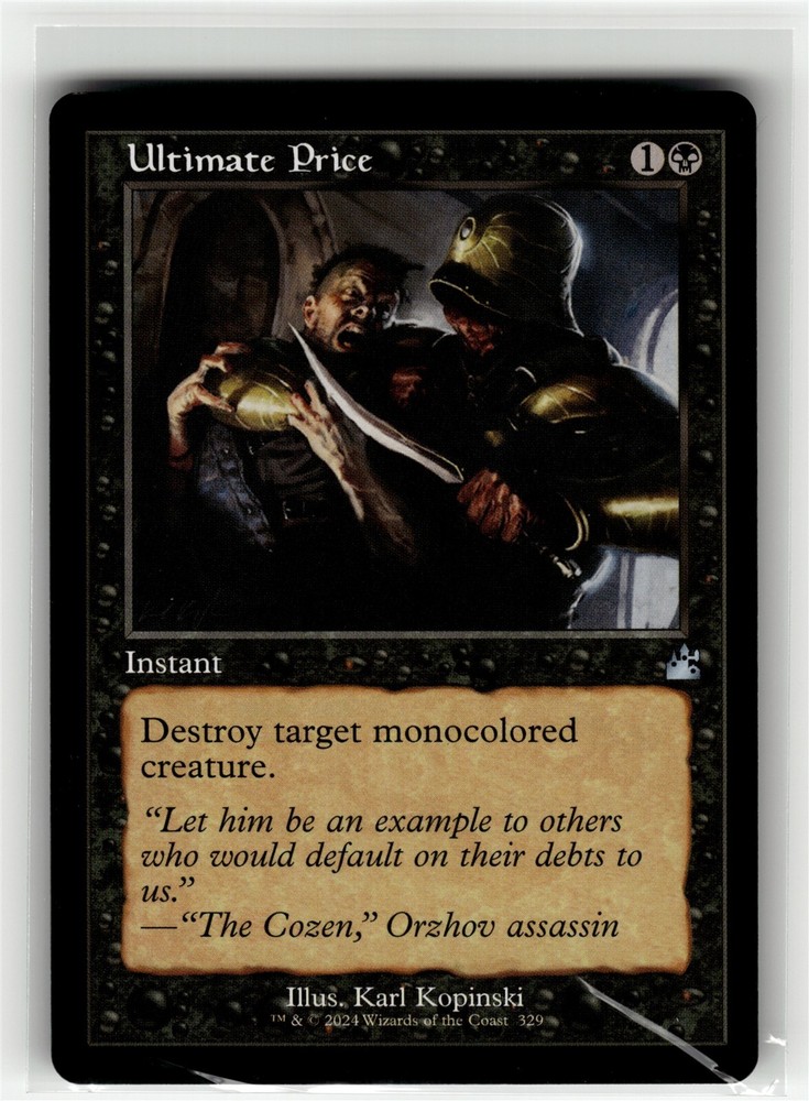 ULTIMATE PRICE (RETRO FRAME) Ravnica Remastered #329 RVR(NM+)(MTG)