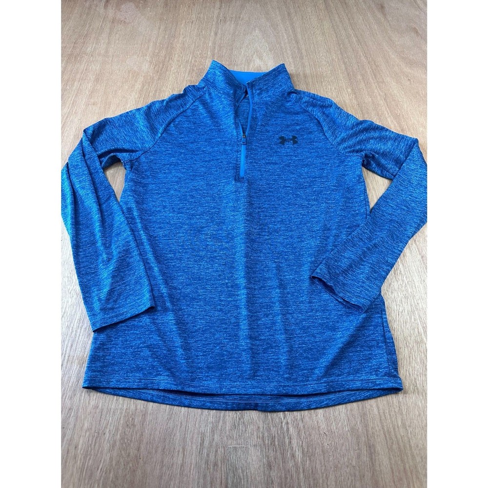 Under Armour Mens Small Blue 1/4 Zip Pullover Lightweight Performance