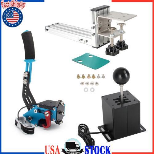 USB Handbrake with L Clip and 6+R H Shifter for Logitech G25 G27  Racing Game UE