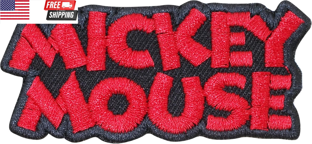 Mickey Mouse Iron-On Embroidered Applique Patches for Clothing