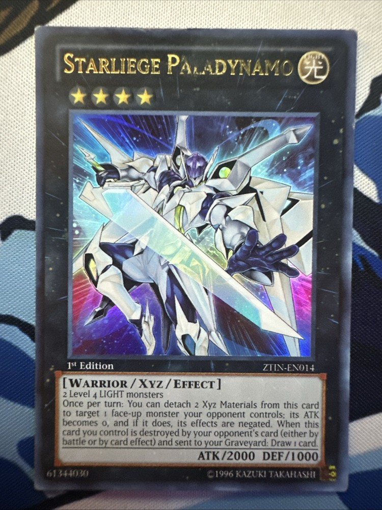 1st Edition Starliege Paladynamo Ultra Rare ZTIN-EN014 Zexal Tin