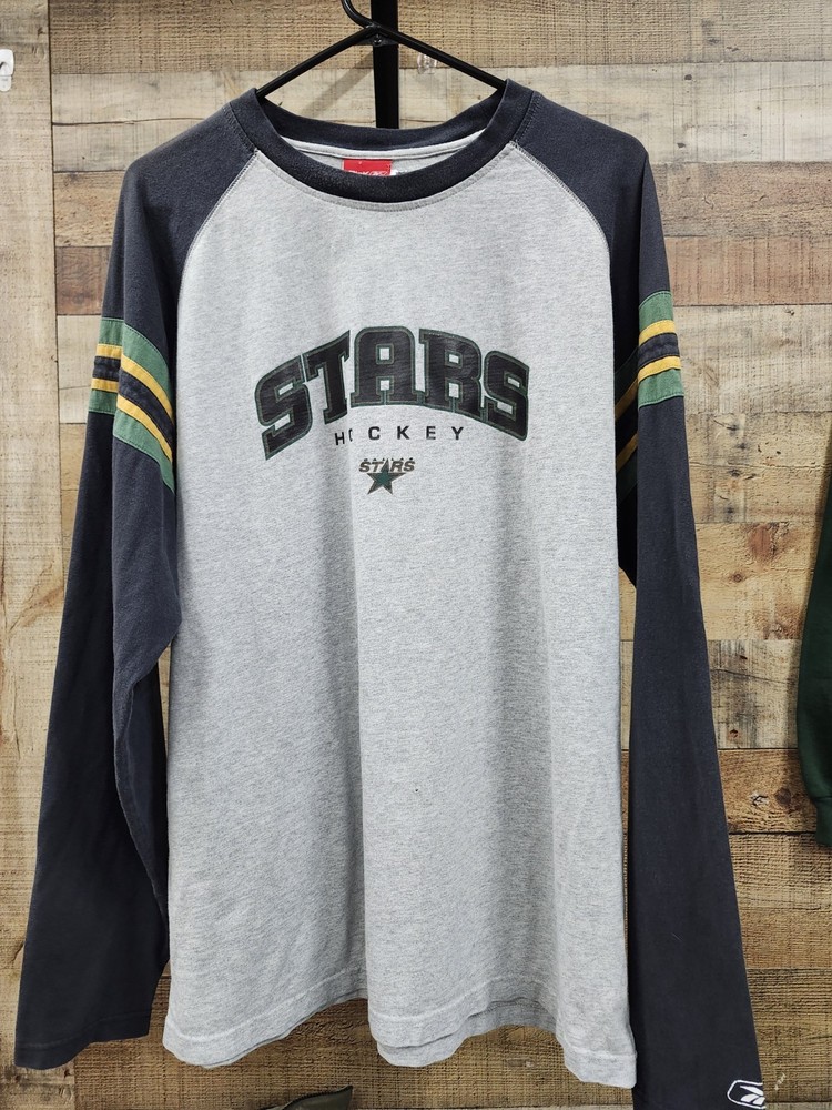 Vtg Y2k Reebok Dallas Stars Hockey T Shirt Sz Xl Good Condition Longsleeve