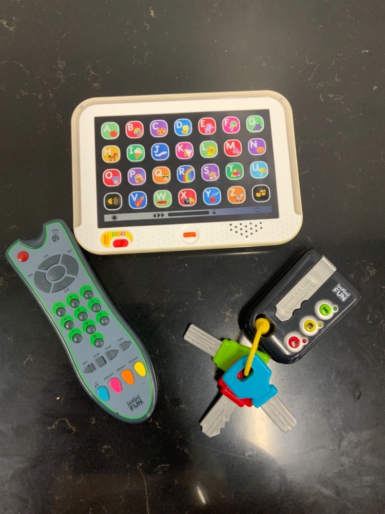 Fisher-Price Smart Stages Tablet, Kidz Delight Car Keys & Remote Control LOT