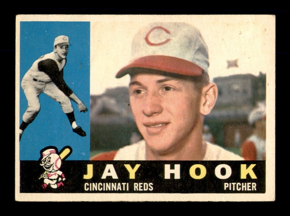 1960 Topps Baseball #187 Jay Hook EX Condition OBGcards Vintage Set Break