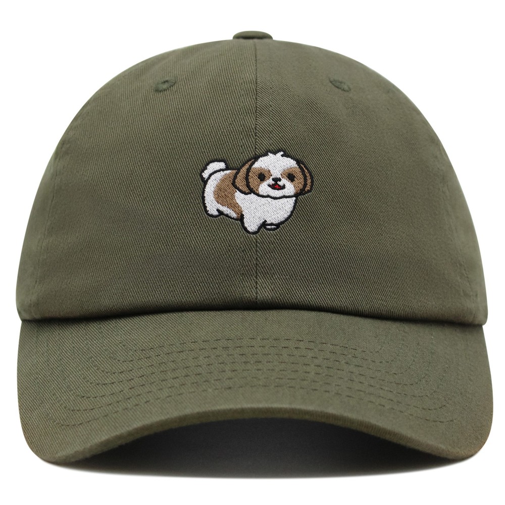 JPAK Fluffy Shih Dog Premium Dad Hat Unisex Cotton Adjustable Pet Animal Lover