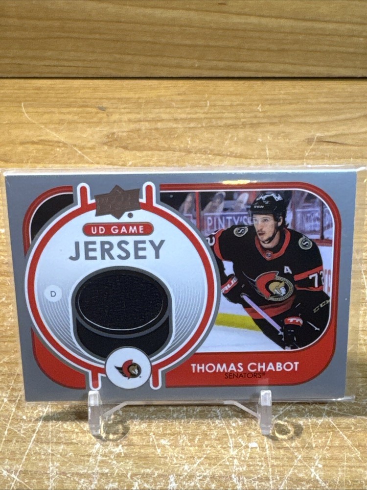 2021-22 Upper Deck Series 1 UD Game Jersey Thomas Chabot #GJ-TC