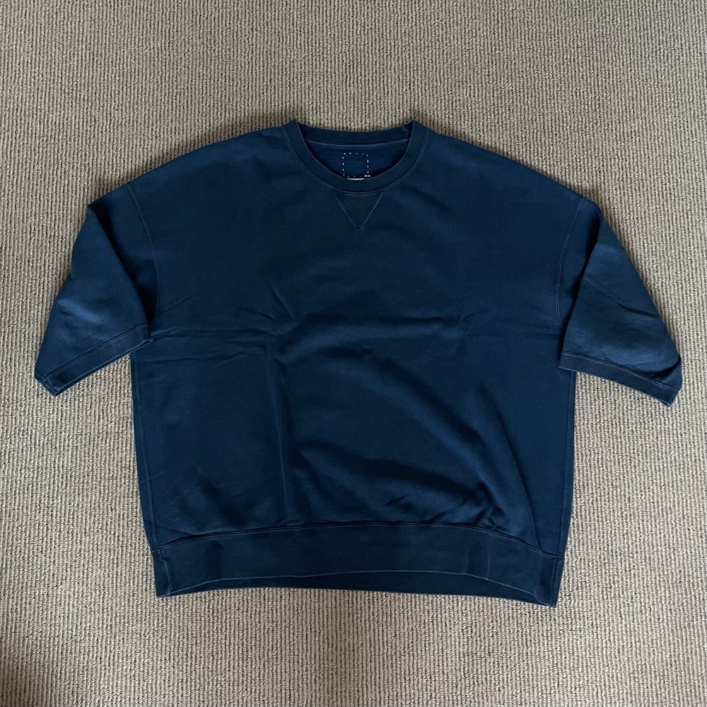 Visvim Amplus Sweat S/S Natural dye ND Indigo Size 5 Crewneck Sweatshirt