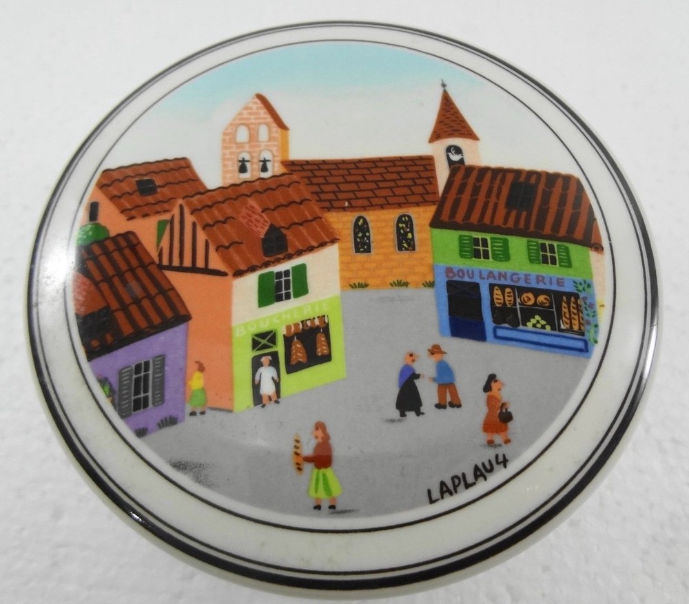 Villeroy & Boch Naif Village Square Porcelain Trinket Box 4