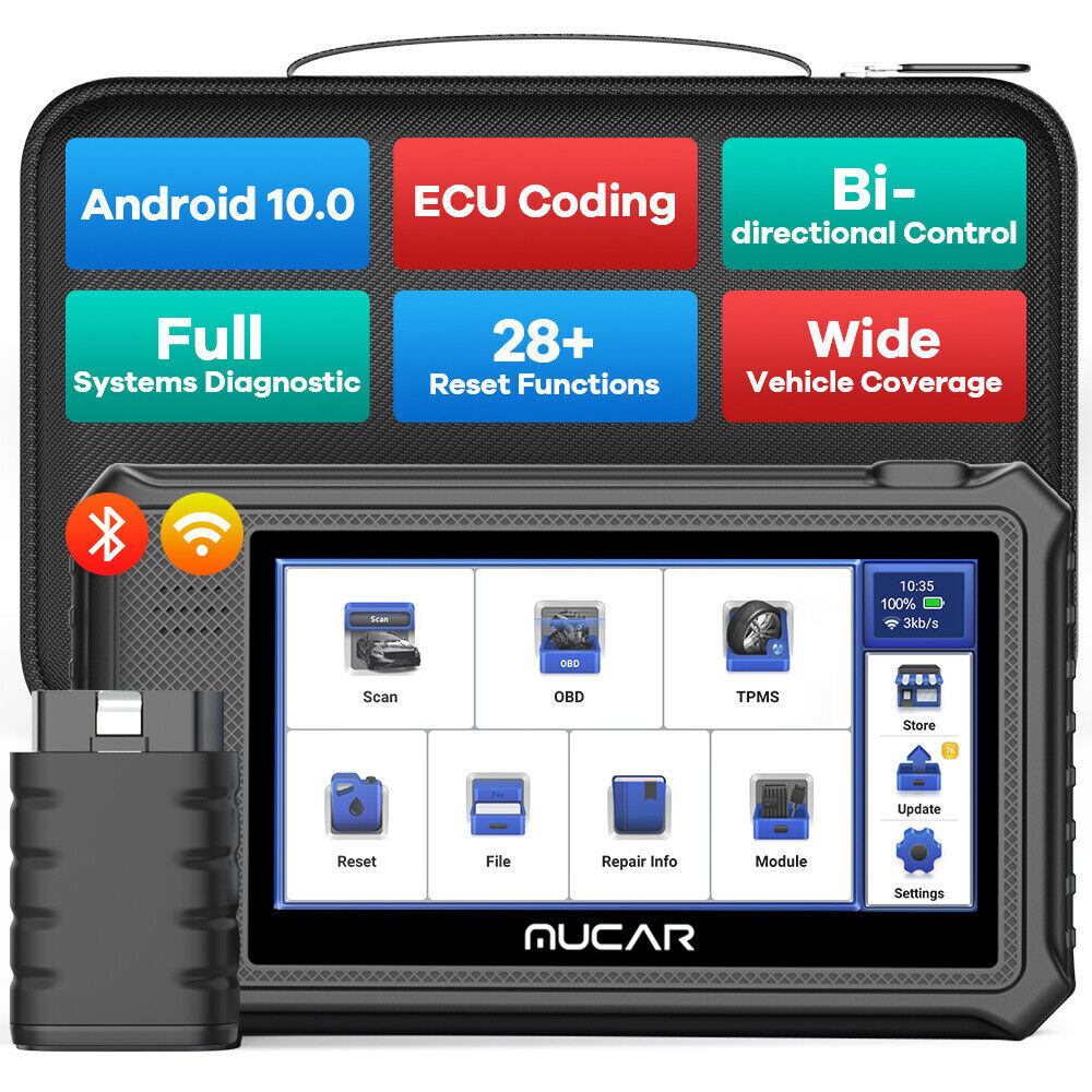 MUCAR VO6 Car OBD2 Diagnostic Scanner Full Systems Code Reader 28 Reset 2026 USA