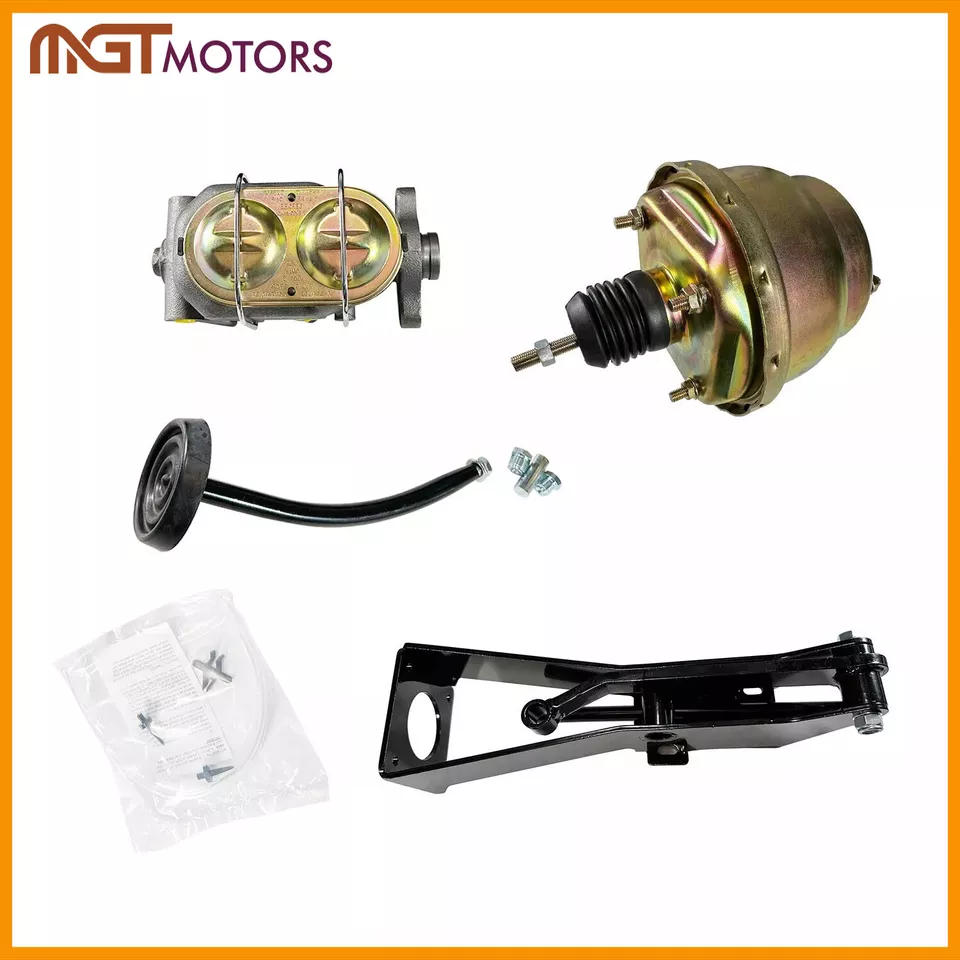 For 1949-54 Chevy Car Zinc Frame Mount Brake Pedal w/ Power Booster Master