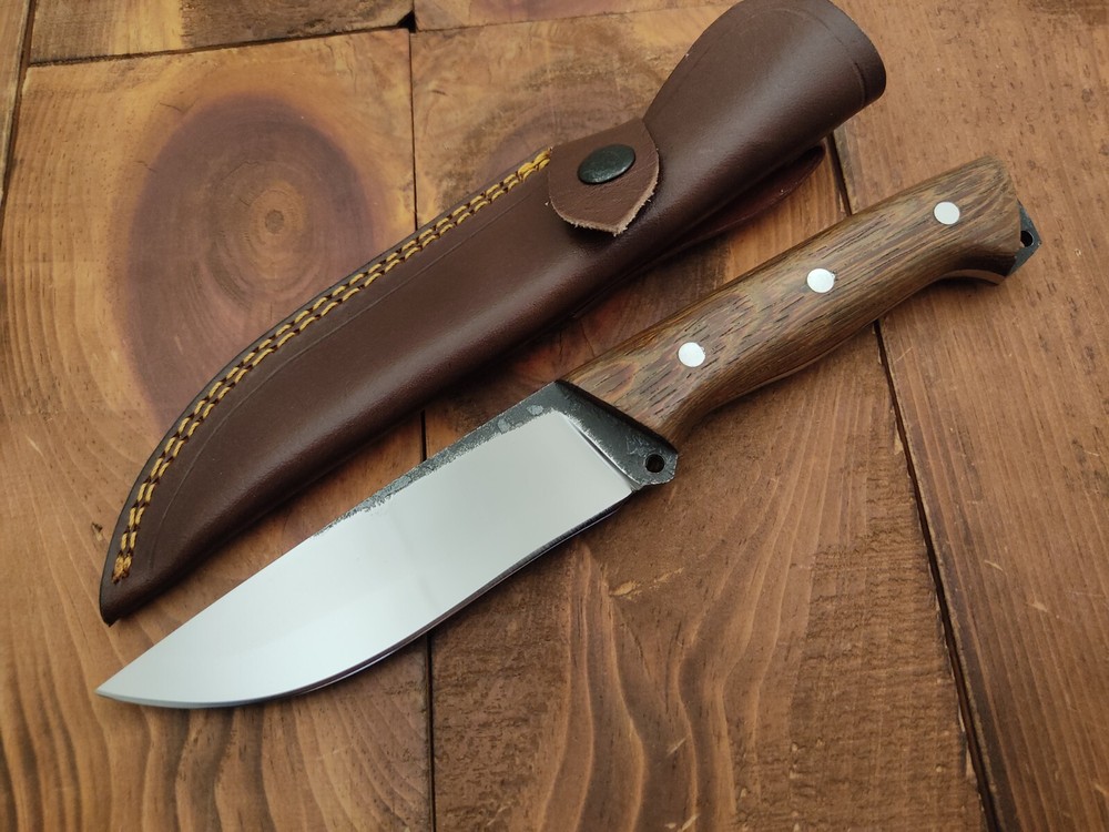 Custom Handmade Carbon Steel Fixed Blade for Camping Survival and Hunting