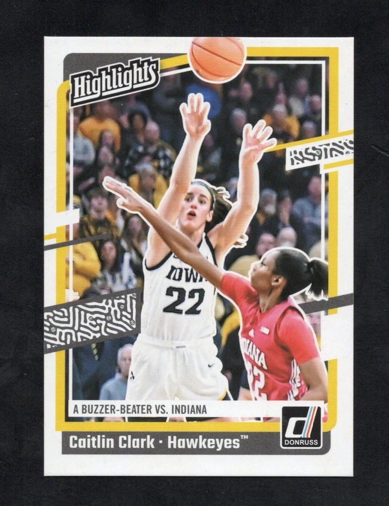 2024 Panini Donruss NBA Basketball Highlights #H6 Caitlin Clark Iowa Hawkeyes