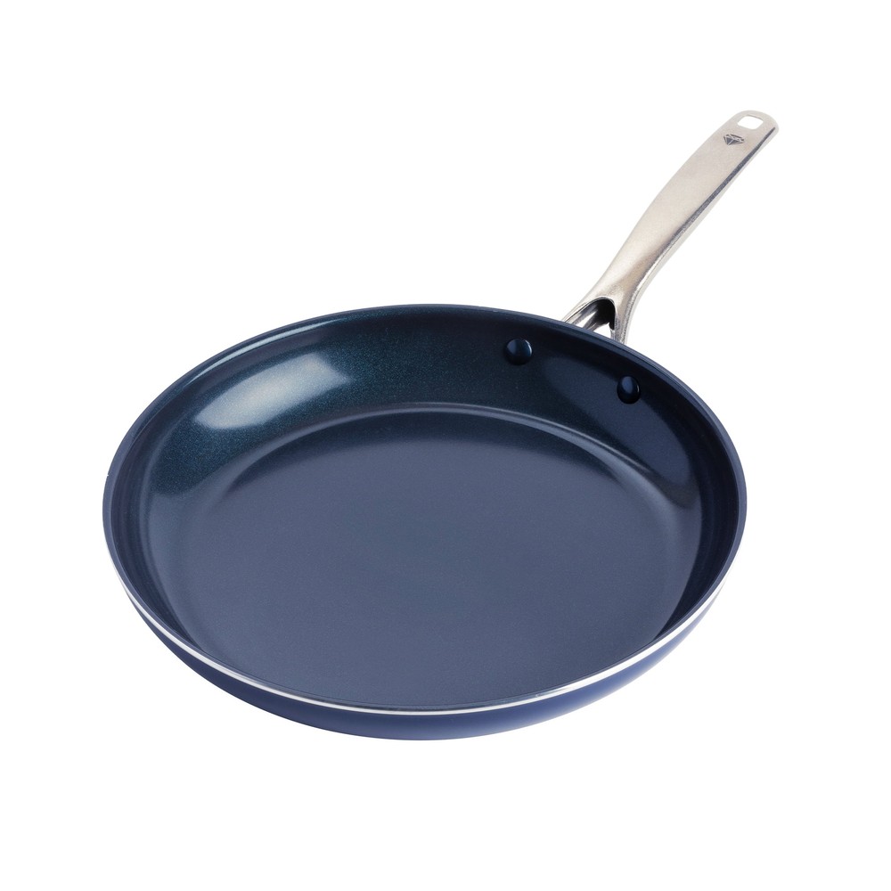 Toxin Free Ceramic Nonstick Metal Utensil Open Frypan/Skillet, 12