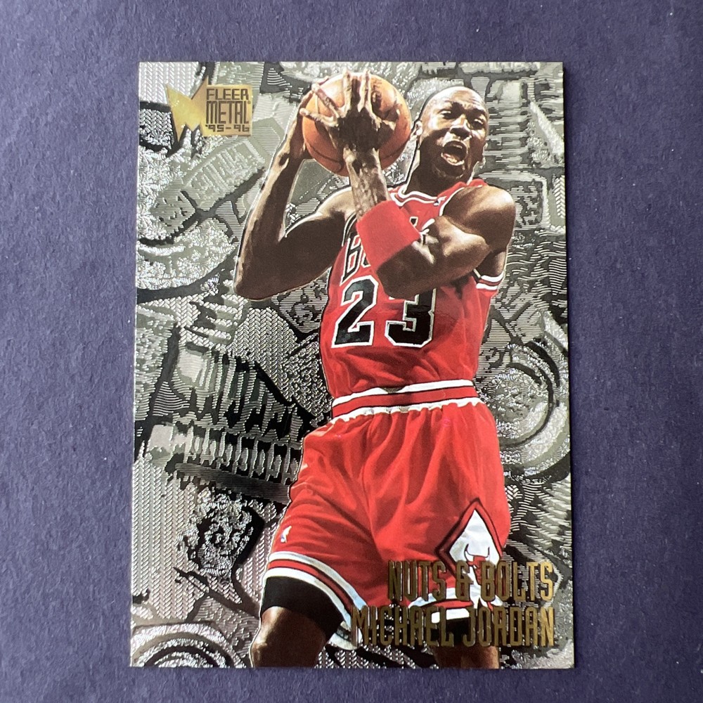 1995-96 Fleer Metal Nuts & Bolts Michael Jordan Chicago Bulls Card #212