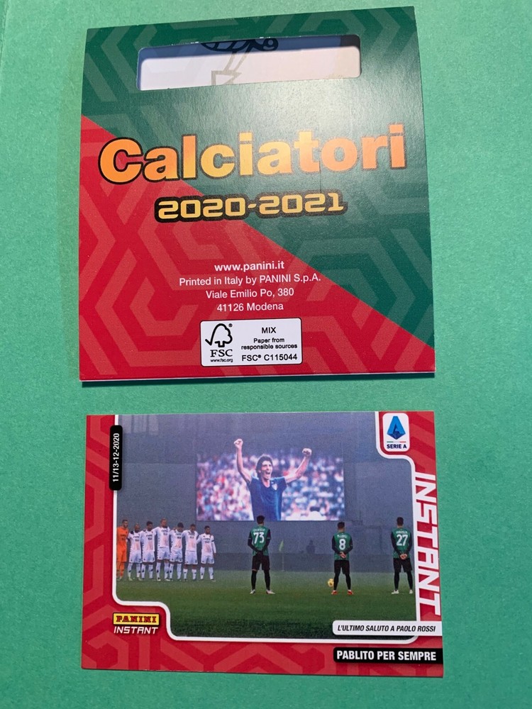 PANINI Instant Card #3 Pablito Per Sempre Tribute to Paolo Rossi