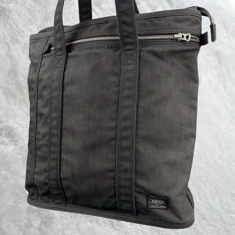 Porter Smoky Tote Bag Grey A4 Nylon Canvas 36x35x12 cm Unisex