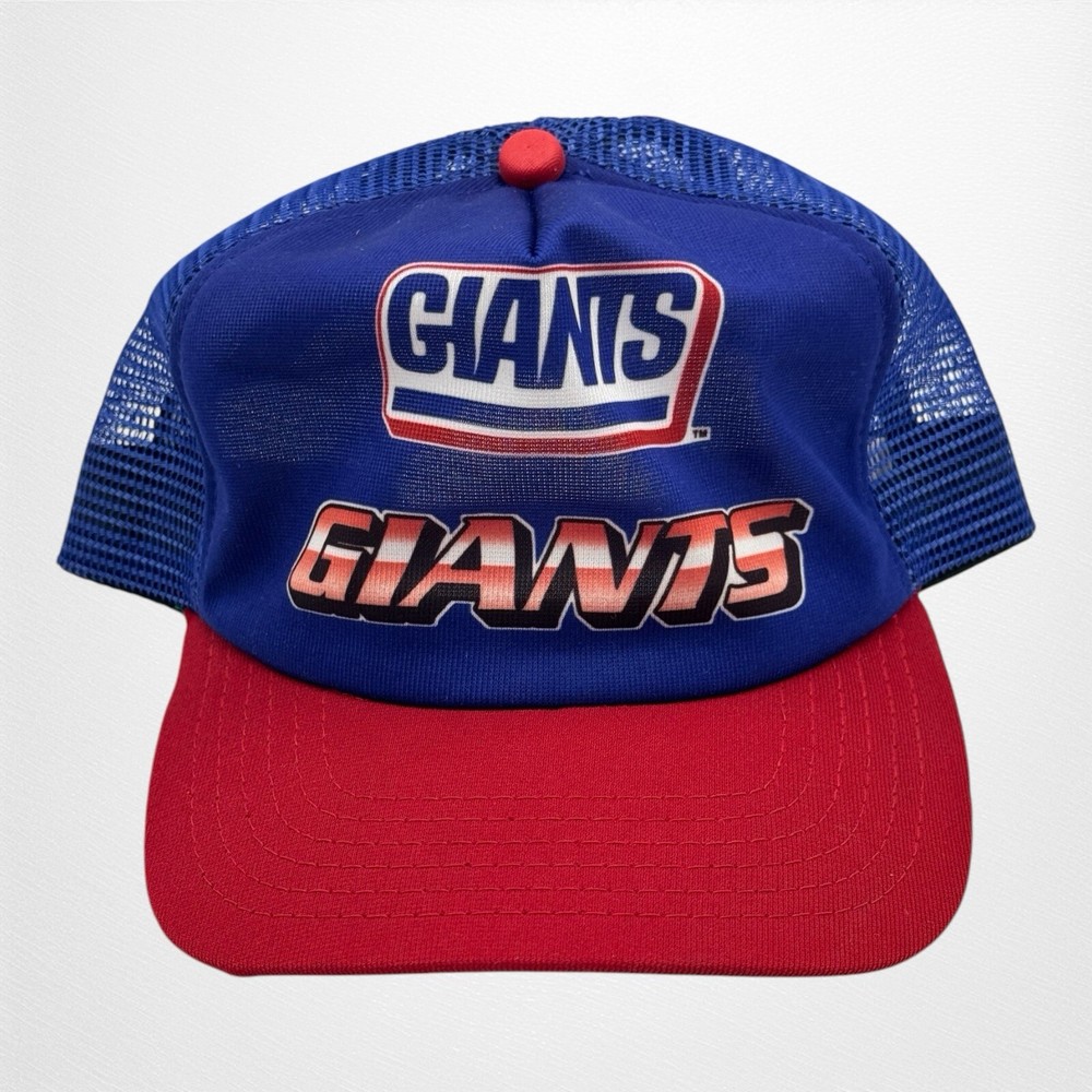 Vintage New York Giants Hat New Era Dupont Visor Baseball Truckers Mesh Cap RARE