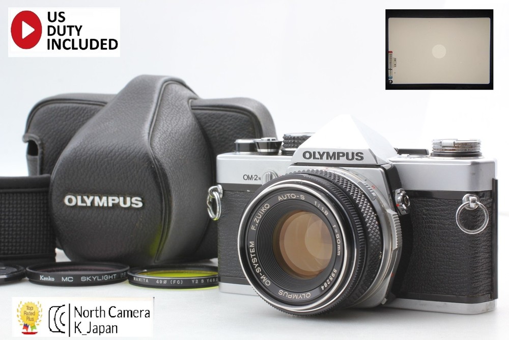 Meter Works [ N MINT w/ Case ] Olympus OM-2N Film Camera + 50mm F1.8 From JAPAN