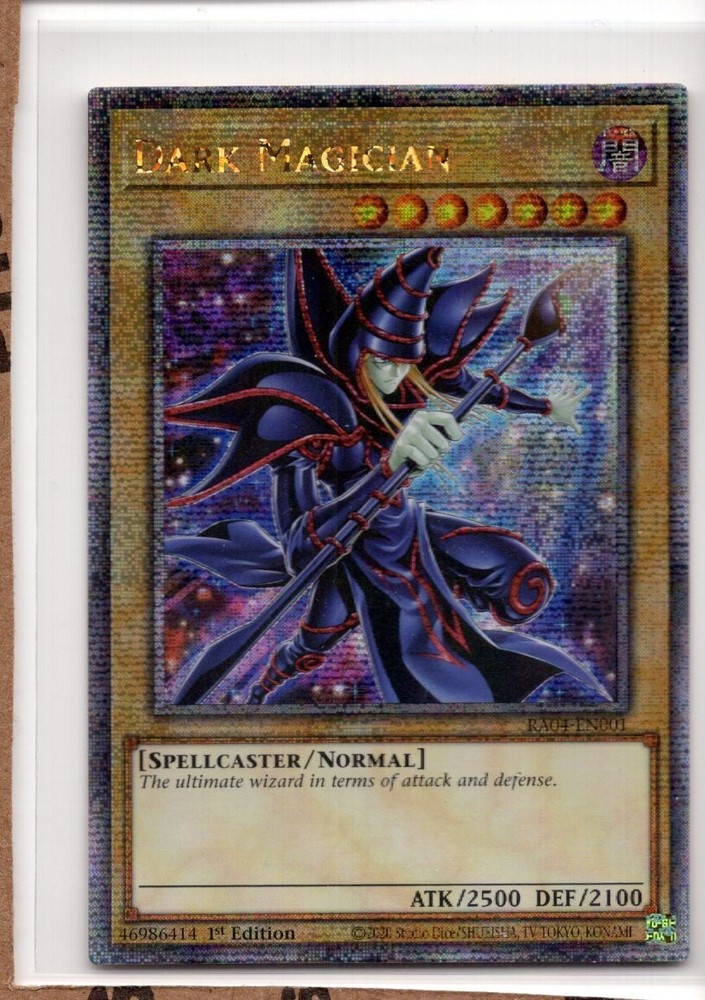 YuGiOh Dark Magician RA04-001 Quarter Century Secret Rare Stampede Edition  