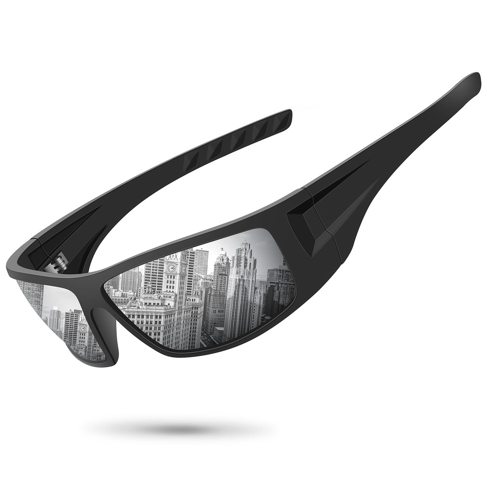 Polarized Sports Sunglasses for Men Women Durable Unbreakable Frame Cycling Fishing Running Outdoor  