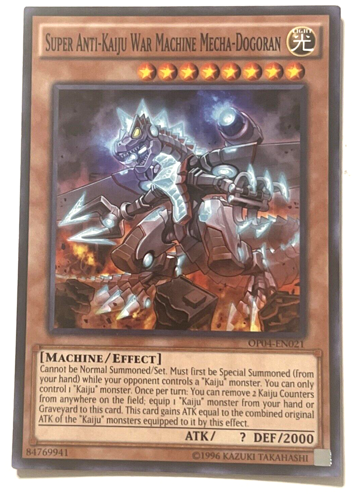 Super Anti-Kaiju War Machine Mecha-Dogoran OP04-EN021 OTS Tournament Pack 4 Unlimited