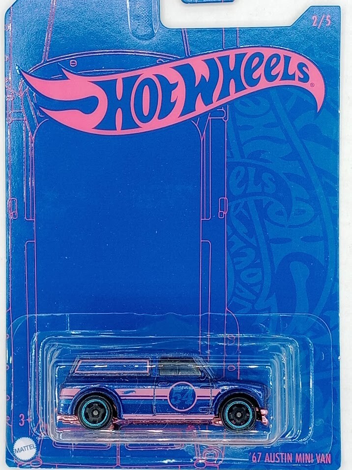 2022 Hot Wheels Blue and Pink Series 2/5 '67 AUSTIN MINI VAN Diecast SEALED